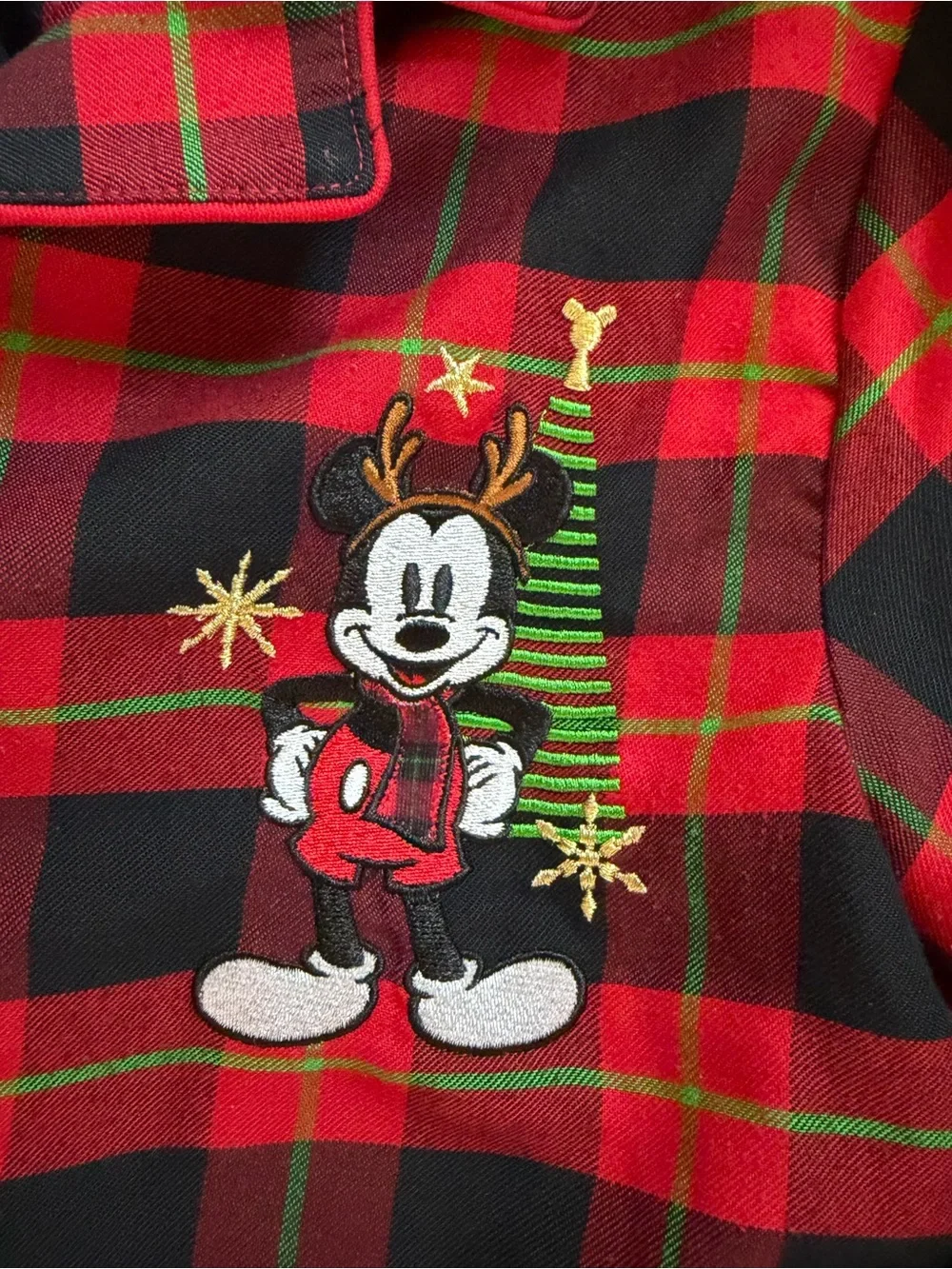 Disney festive plaid